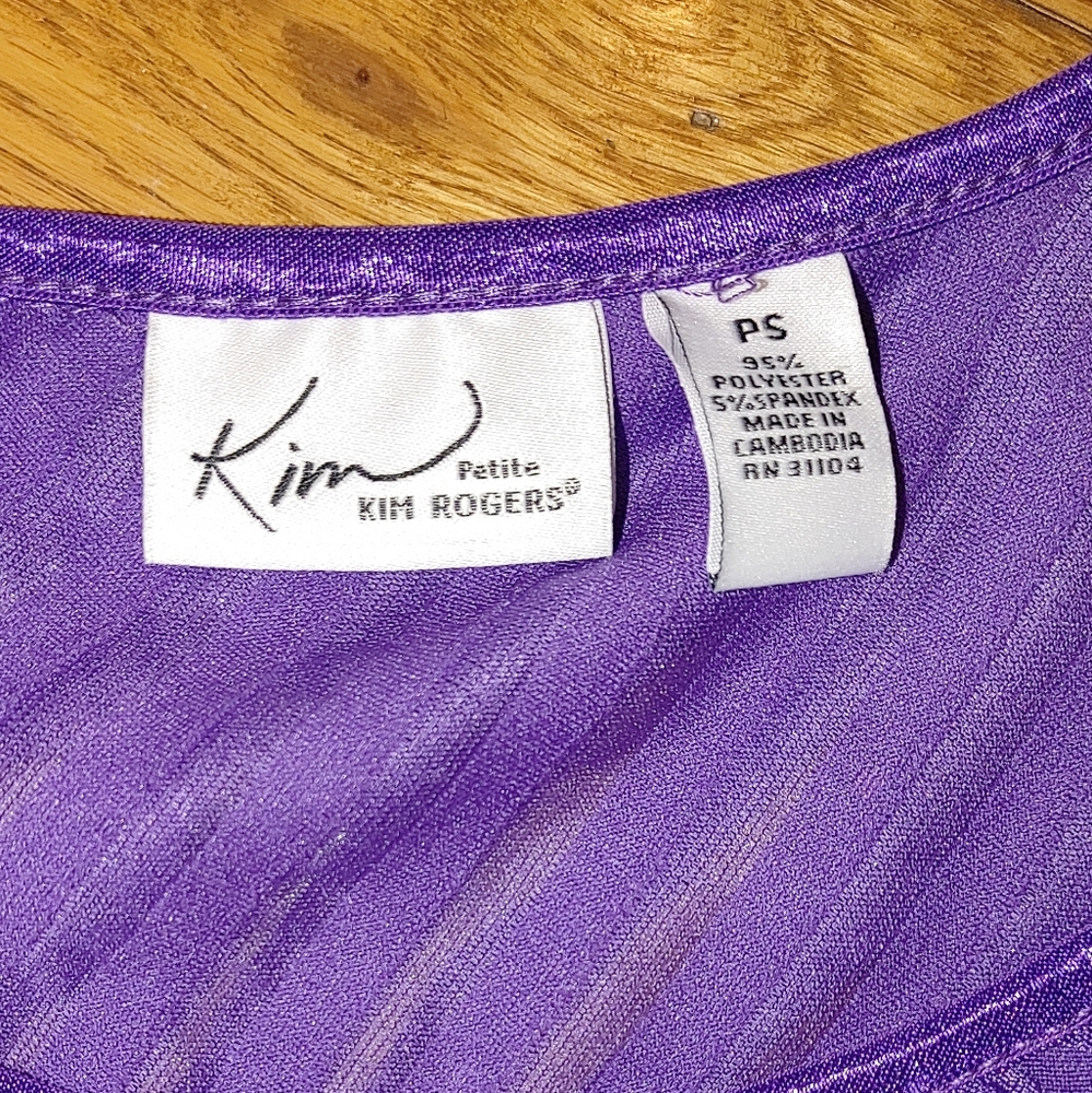 KIM ROGERS CABO DOTLASH RUFFLE TOP PS - Picture 7 of 7